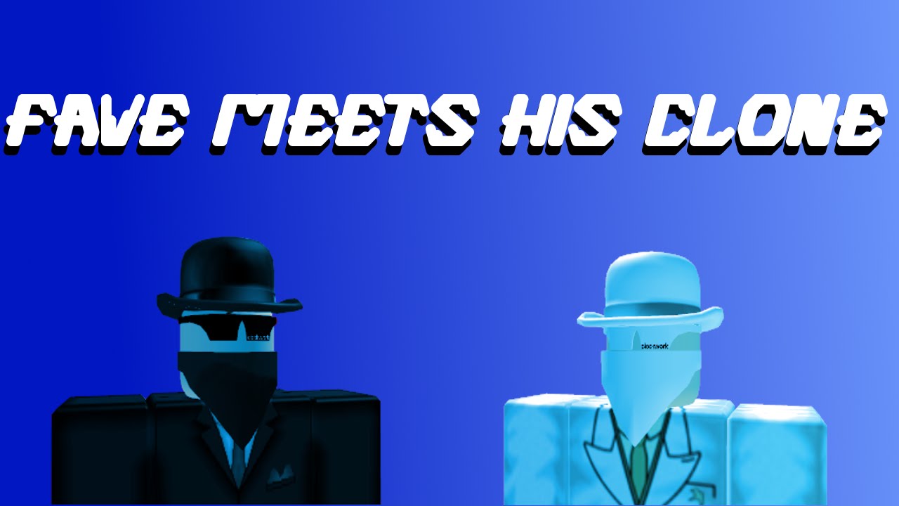 Fave Meets His Clone A Roblox Machinima Youtube - faave roblox