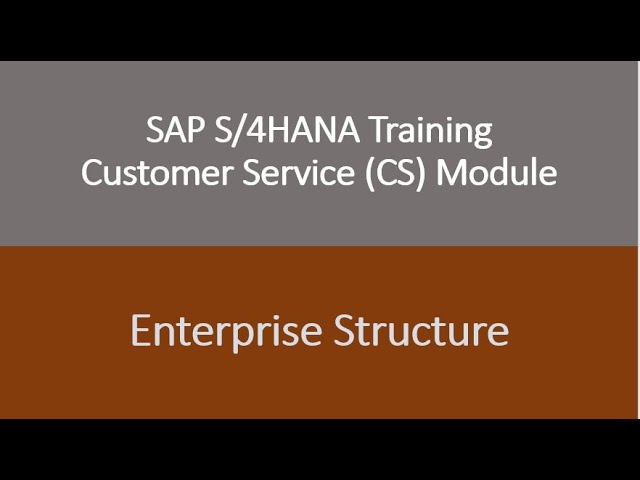 Sap Customer Service Cs Video 03 - SAP S/4HANA Customer Service (CS) module Training