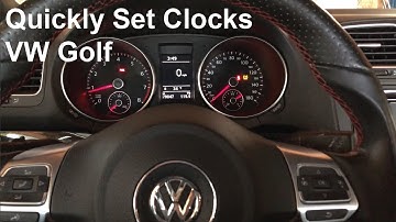How to Change The Time/Clock For Volkswagen Golf GTI/Jetta GLI 2010 to 2013