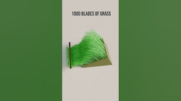 Can Grass Really Bend Like This?  #3danimation  #creativeblender  #satisfying