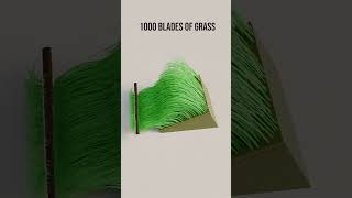 Can Grass Really Bend Like This?  #3danimation  #creativeblender  #satisfying