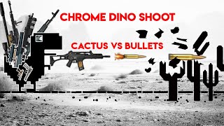 CHROME DINO SHOOT | CACTUS VS BULLETS | Will DINO SURVIVE CORONA VIRUS PANDEMIC?