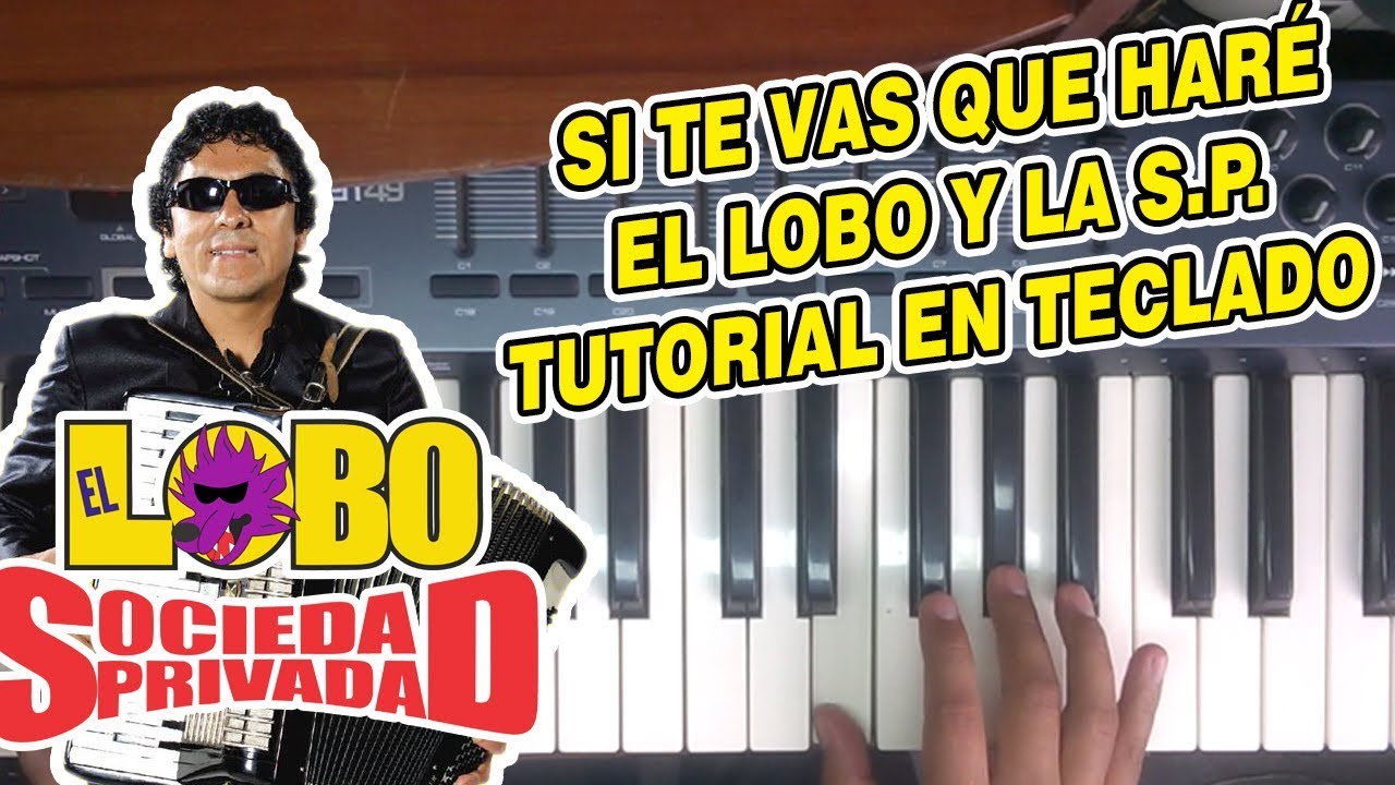 SI TE VAS QUE HARÉ - EL LOBO Y LA SOCIEDAD PRIVADA (TUTORIAL EN TECLADO)
