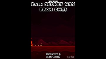 Dash SECRET WAY FROM 0%?! #geometrydash #gd #shorts #subscribe #roadto5k #snailgang #glitch