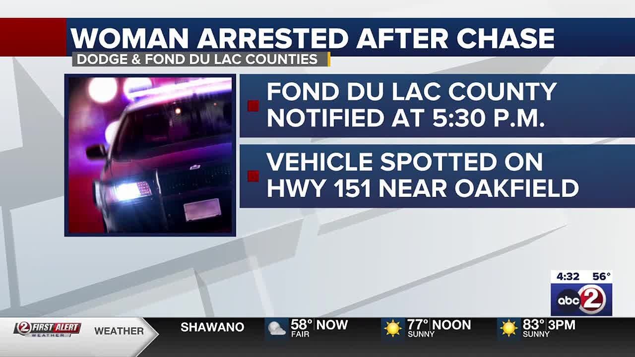 Woman in custody after two-county chase - YouTube