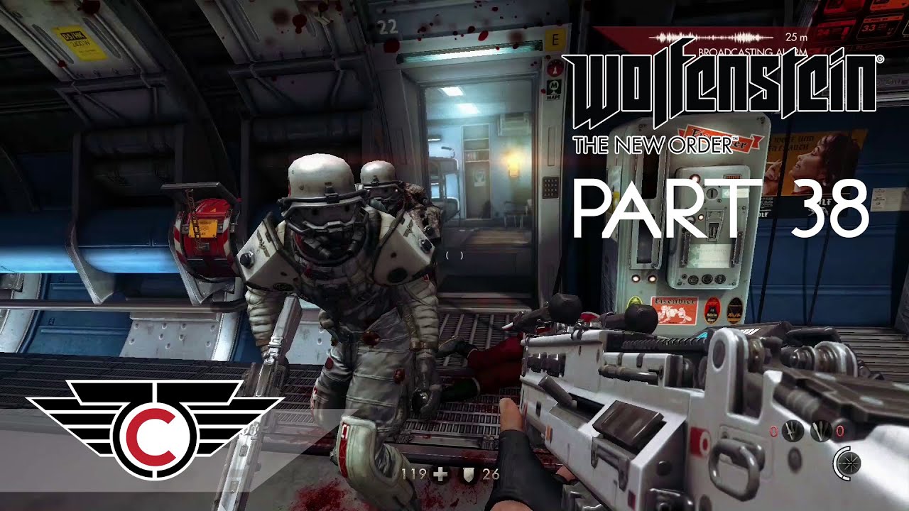 Wolfenstein The New Order Gameplay Walkthrough Part 38 Going Down on