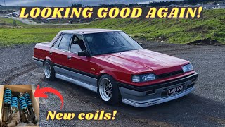 R31 Skyline gets club reg and new Maxpeedingrods s13 coilovers!