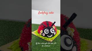 Ladybug cake 🐞 #ladybug #cakeart #tutorial #caketutorial #ladybugcake #birthdaycake #cakeideas