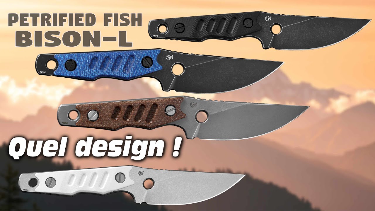 Couteaux à lame fixe en kit au design audacieux !