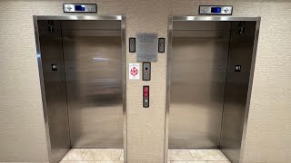 2 ThyssenKrupp Hydraulic Elevators in Courtyard Omaha Bellevue at Beardmore in Bellevue, NE