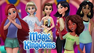 ALL DISNEY PRINCESSES GETTING COMFY IN THEIR DRESSING ROOM! | Disney Magic Kingdoms Gameplay screenshot 2