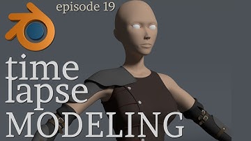 BLENDER - Stylized Female Assassin, High Poly Modeling pt.1 [TIMELAPSE]