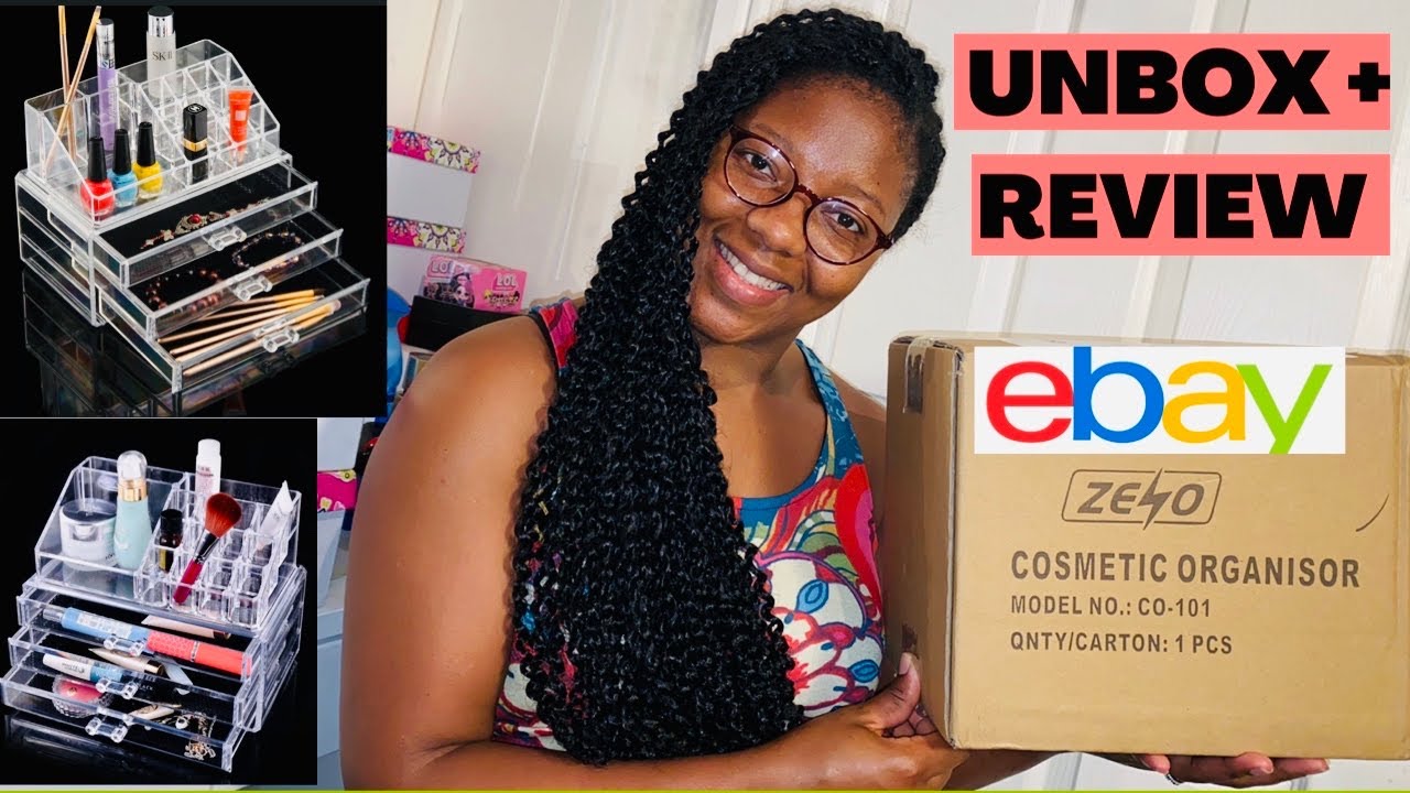UNBOXING AN AFFORDABLE ACRYLIC MAKEUP ORGANIZER FROM EBay + REVIEW | SIMPLY JOECY
