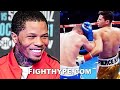 GERVONTA DAVIS REACTS TO RYAN GARCIA KNOCKING OUT CAMPBELL IN 7 AFTER GETTING DROPPED