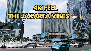 4K Walking - From Bundaran HI to Jakarta’s SCBD | Modern City Vibes 🇮🇩