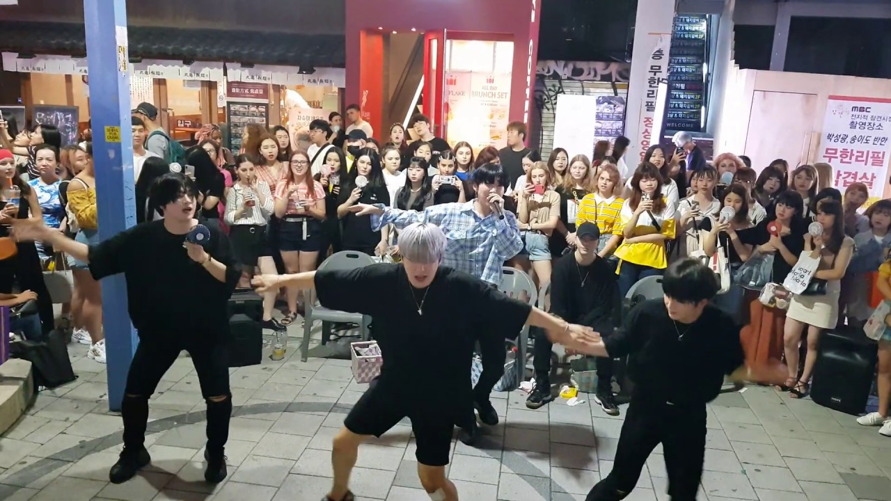 20190807 홍대 오늘 킹덤즈-오루트(kingdoms-O_Route) 버스킹 08 - Get Cool _ Stray Kids