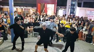 20190807 홍대 오늘 킹덤즈-오루트Kingdoms-Oroute 버스킹 08 - Get Cool Stray Kids