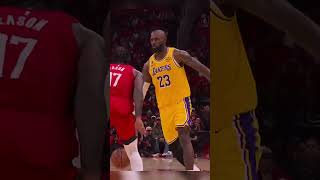 LeBron took out the ENTIRE Houston Rockets team and talked his talk after! #lebronjames #nba