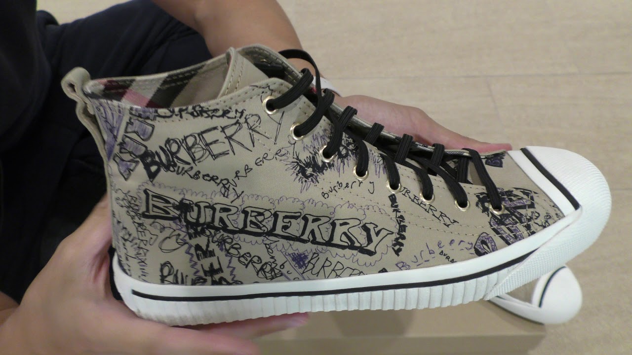 burberry graffiti sneaker