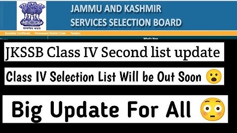 Jkssb Class IV Selection List News|Finally A Proof is out|Big New for all@davoodrajavlogs3589
