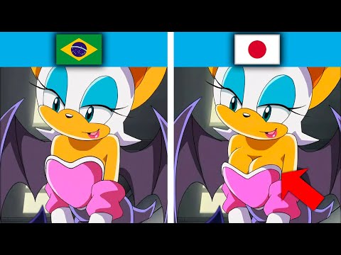 Top 10 Momentos mais CENSURADOS de Sonic X! ( Censuras Toscas )