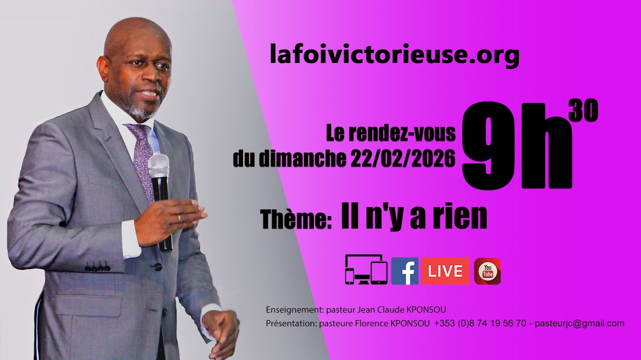 Il n'y a rien avec le pasteur Jean Claude KPONSOU