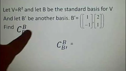 Coordinate change matrix