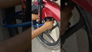 Simple Idea! Trick ✔️✔️ Motorcycle Front Wheel Lock 🔐 | Smart Security Technique &amp; Secret Life Hack!