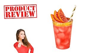 DLux 12oz Gold Rimmed Plastic Cups With Straws - Unboxing & Review