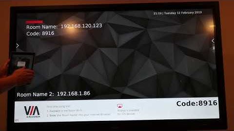 Kramer VIA GO video demo used with 65" G-View IFP for education deployment