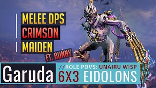 Warframe | Eidolons | Crimson Maiden: Garuda's Talons 6x3 | 6 Hydrolysts Captured | ft. Bunny