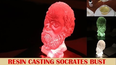 Resin Casting Socrates bust using Silicone Mould - Silicon Moulding Steps
