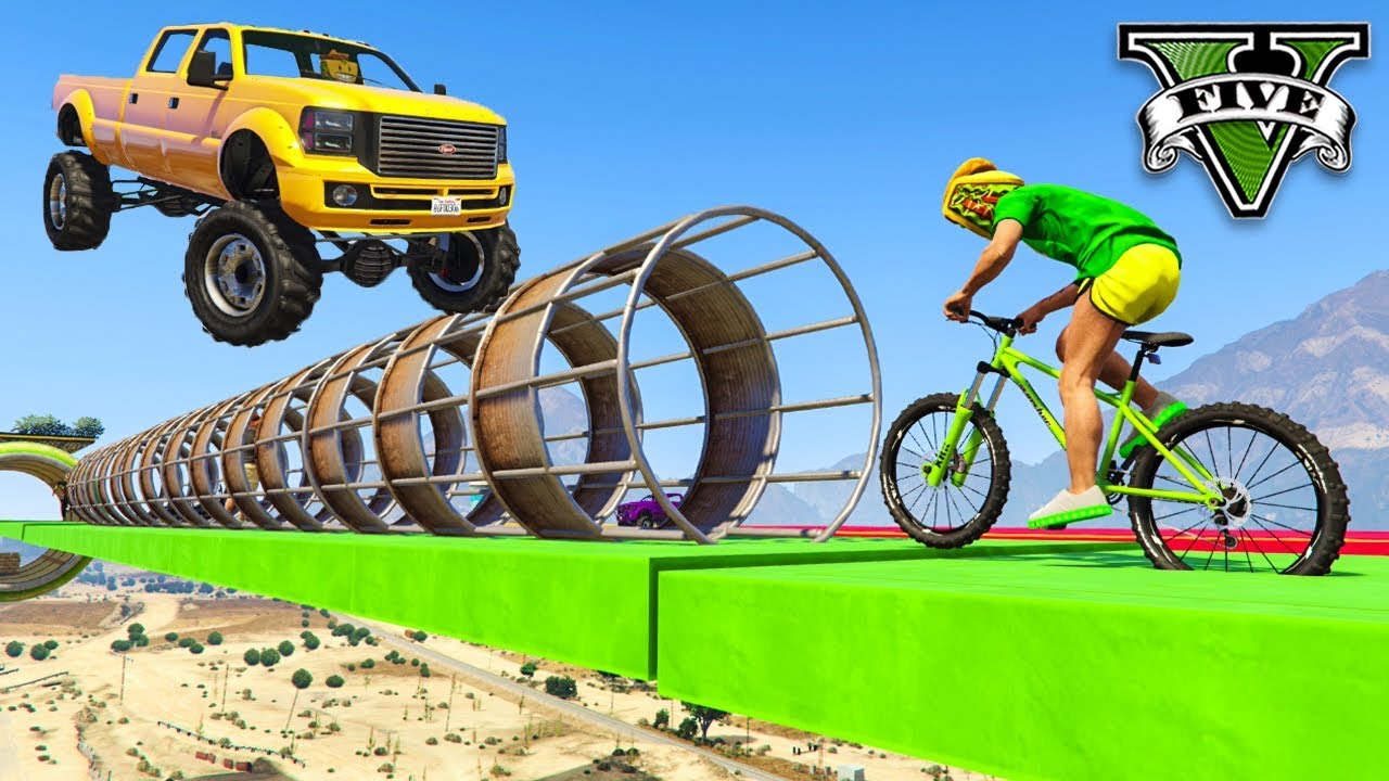 GTA V Online: BIKES vs CARROS - A MAIOR TRETA no DESERTO!!!