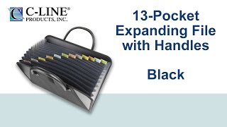 Expanding File with Handles, Black, 1/EA, 48211