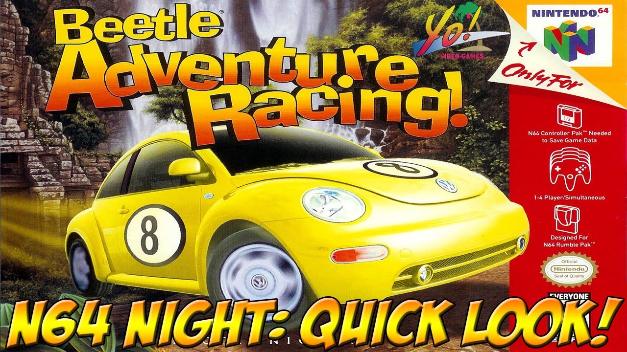 N64 Night! Beetle Adventure Racing First Look! - YoVideogames - YouTube