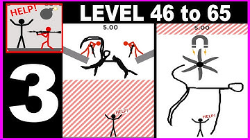 Save the Stickman - Pull Him Out Game level 46 to 65 - Gameplay Walkthrough Part 3 all levels