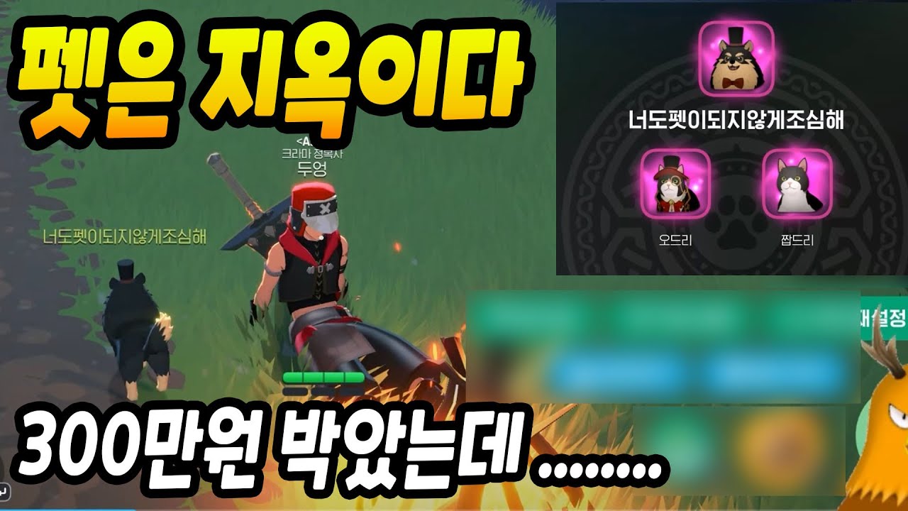 300만원 펫 뽑기에 박았는데 망했어요 [마비노기 모바일]