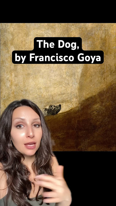 ‘The Dog,’ by Francisco Goya, c.1819-1823 #art #dog #dogs #sadart #painting #truestory #darkstory