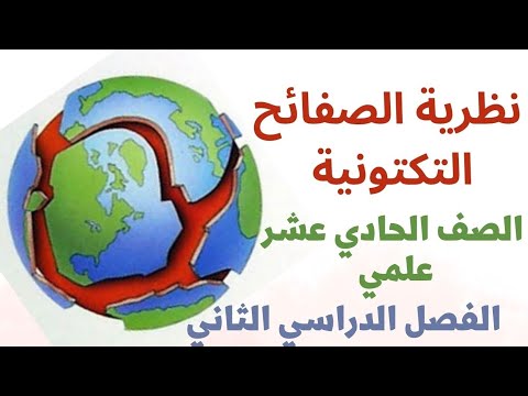 نظريه الصفائح التكتونية الصف الحادي عشر علمي علوم جولوجيا الفصل الدراسي الثاني