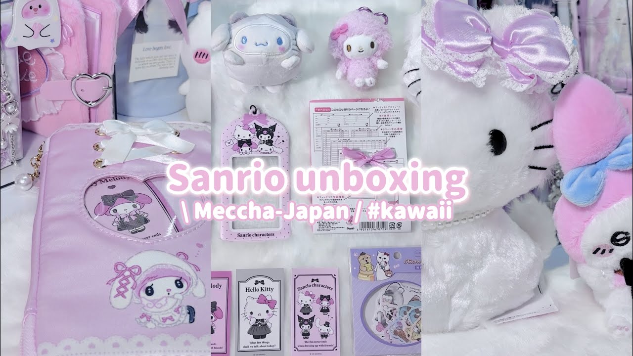 Unboxing my Sanrio package ♡ plushie, photocard, stickers etc. ft