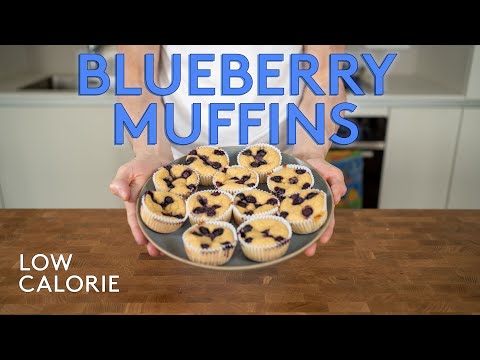 Blueberry Muffins that are HEALTHY and delicious  Low calorie High Protein Dessert Recipe