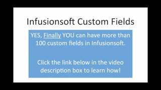 Infusionsoft Custom Fields
