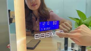 LED Mirror touch sensor with six button