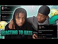 REACTING TO HATE COMMENTS💔Ft Mkfray