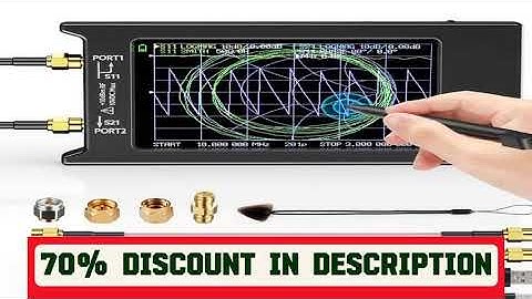 A must-have product! 2022 New Updated NanoVNA-H4 4inch Vector Network Analyzer 10k-1.5GHz HF VHF U
