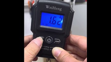 WH-A22 WH-A23 WH-A27 Hanging Scale How to turn on/off backlight and lock function