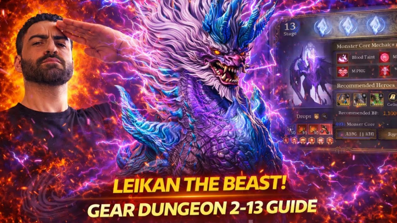 Leikan Makes GD2-13 TOO EASY!! | Gera Dungeon 2 Stage 11-13 Guide