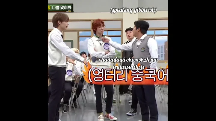 the way jun trying to calm down angry the8🤣🤣#seventeen #knowingbros #jun #minghao #mingyu #svt #kpop