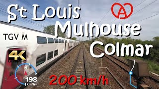 CAB RIDE 4K : Saint-Louis - Mulhouse - Colmar : TER 200 : BB26000 : FR/Alsace/Elsass/ TGV M /SNCF