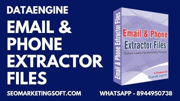 Email Phone Extractor Files 2023 - Data Extractor - Lead Generation | DataEngine